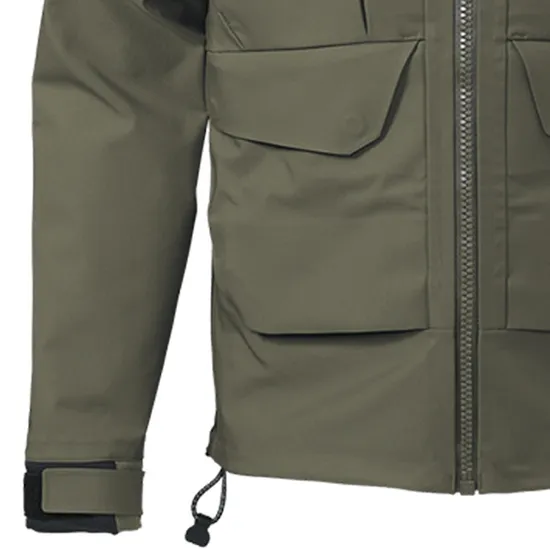 Customized Men's Warm Breathable Waterproof Fishing Wading 3 Layer Fabric Jacket