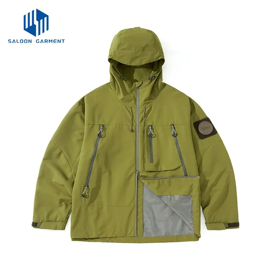 OEM&ODM Custom Logo Men Unisex Winter Outdoor Hiking Sport Nylon Polyester Zip up Fleece Waterproof Windbreaker Jacket