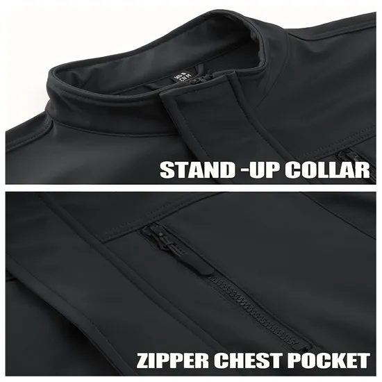Mens Fleece Winter Coats Windproof Warm Tactical Softshell Jacket