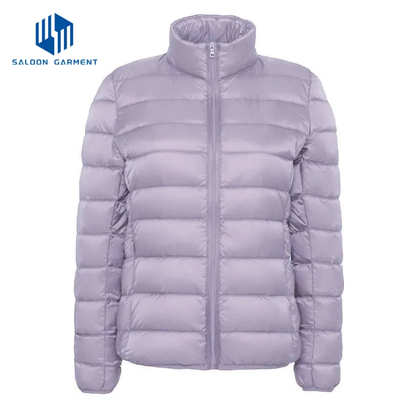 Customized Women's Packable Lightweight Puffy Coat Quilted Winter Warm Jacket
