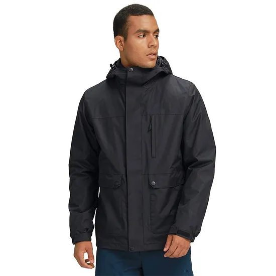 Men's Winter Snow Coat Waterproof Warm Windproof Hooded Snowboarding 3-in-1 Ski Jacket