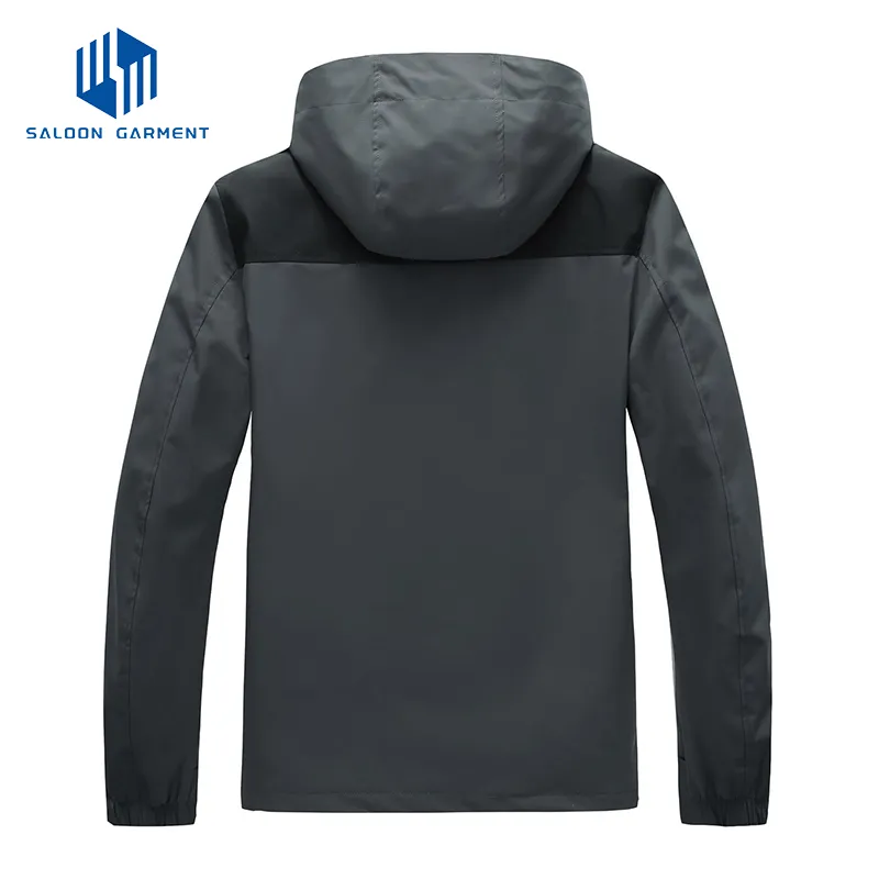 Men's Waterproof Raincoat Hooded Breathable Rain Jacket