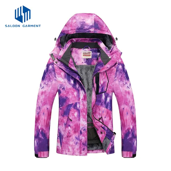 Waterproof Winter Windproof Ski Jackets with Detachable Puffer Coat