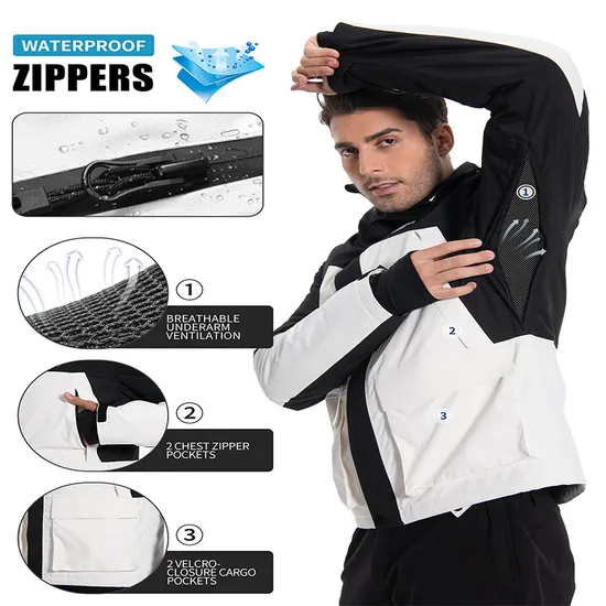 Mens Waterproof Windproof Winter Snow Coat Ski Snowboard Jacket