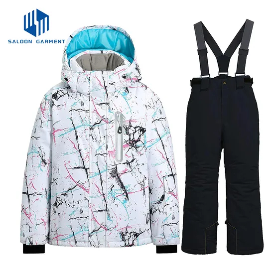 Girl's Sportswear Winter One Piece Puffer Jacket Coat Snowmobile Snowsuit Ski Suit
