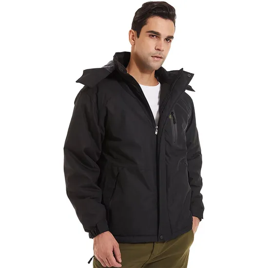 Men's Mountain Waterproof Windproof Windbreaker Winter Warm Hooded Snow Coat Ski Jacket