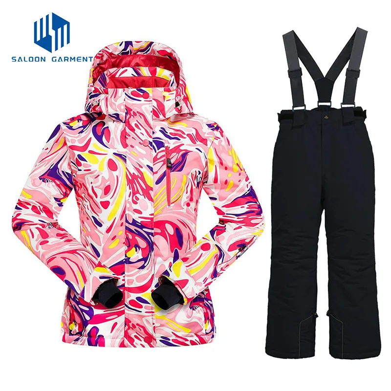 Girl's Outwear Snowboarding Jacket Pants Windproof Snowsuit Ski Suit
