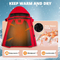 Girl's Warm Winter Hooded Fleece Outer Wear Windproof Raincoat Snow Ski Jacket