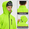 Mens Hooded Waterproof Raincoat Windproof Rain Jacket
