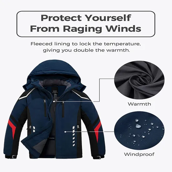 Men Winter Coats Warm Waterproof Windproof Skiing Snowboarding Sports Ski Jackets
