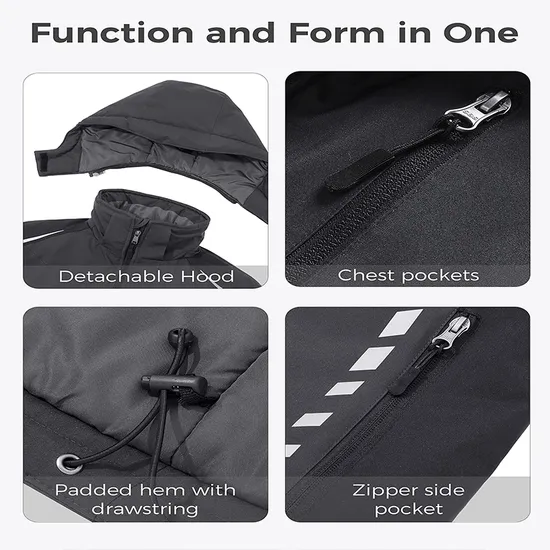 Men's Warm Water Resistant Insulated Windproof Winter Snow Coat Snowboarding Ski Jacket