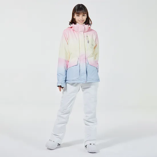 Women's OEM Custom Waterproof Snow Wear Winter Ski Jacket