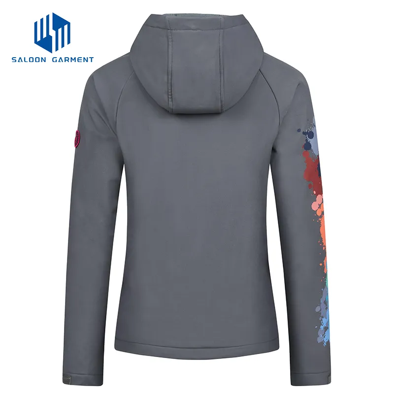 Custom Womens Sports Wholesale Windproof Waterproof Outdoor Softshell Jacket