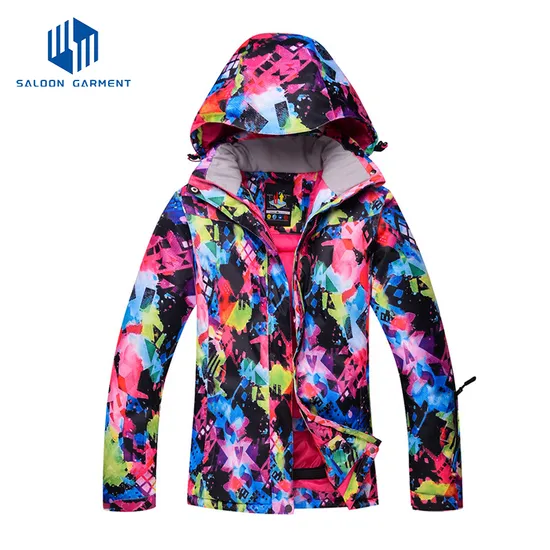 Stylish Women's Waterproof Snowboard Jacket with Breathable Hood