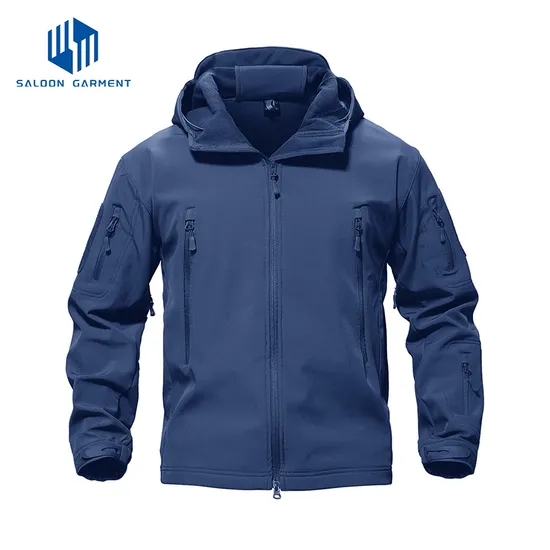Men's Reversible Insulated Water Resistant Windproof Winter Fishing Coat Tactical Softshell Jackets