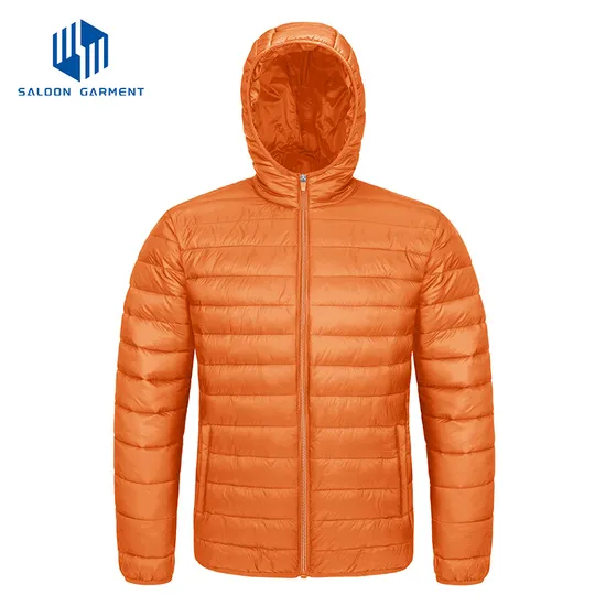 Men's Winter Outerwear Windbreaker Coat Puffer Down Jacket with Custom Logo