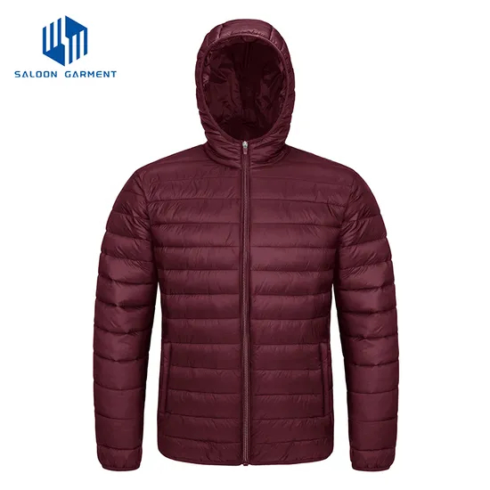 Men's Lightweight Water-Resistant Custom Print Down Puffer Down Jacket