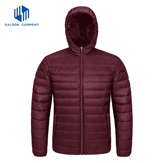 Men's Lightweight Water-Resistant Custom Print Down Puffer Down Jacket