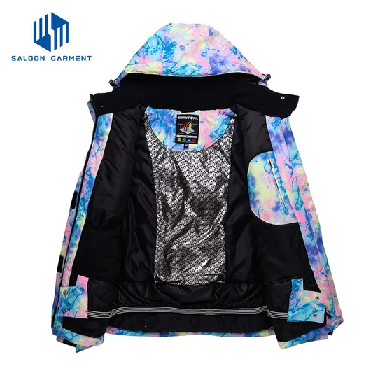 Fashionable Breathable Mountain Hiking Outdoor Ski Snow Jacket for Women