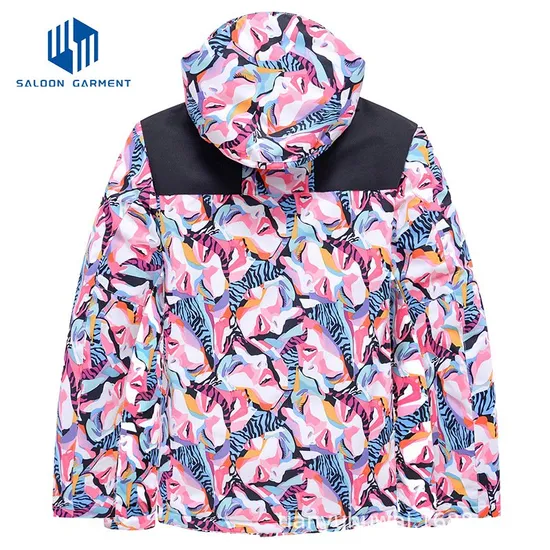 High Level Custom Winter Hoody Waterproof Snow Snowboard Women Warm Ski Jacket