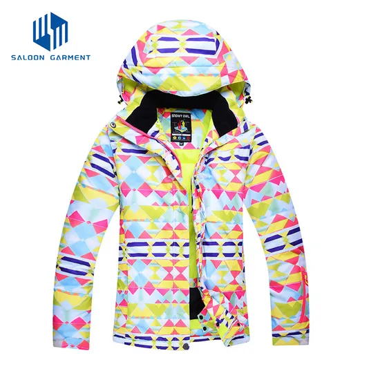 OEM Design Fashion Active Women's Waterproof Winter Sportswear Ski Jacket