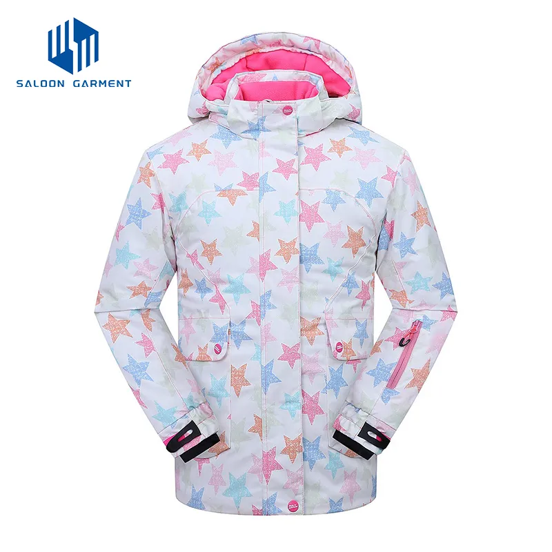 Girl's Winter Sportswear Waterproof Windproof Snow Ski Jacket