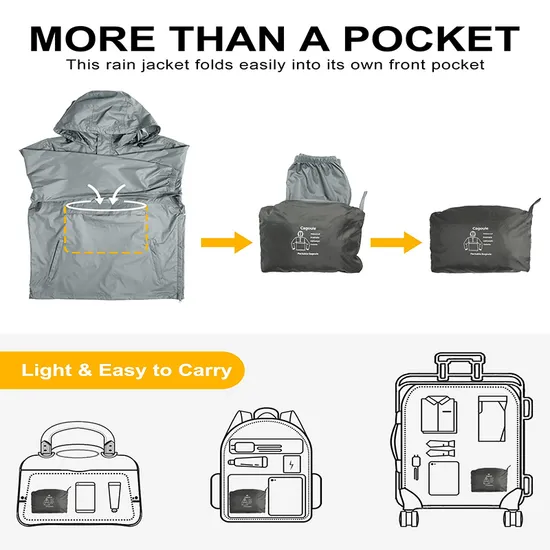 Outdoor Windbreaker Waterproof Raincoat Outdoor Rain Coats Jackets