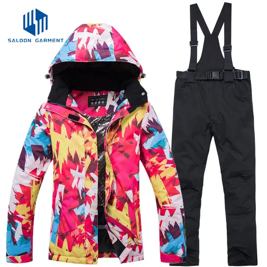Women Winter Warm Outerwear Waterproof Outdoor Coat Breathable Snowboard Ski Suit