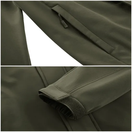 Water Resistant Windbreaker Tactical Softshell Jackets for Men