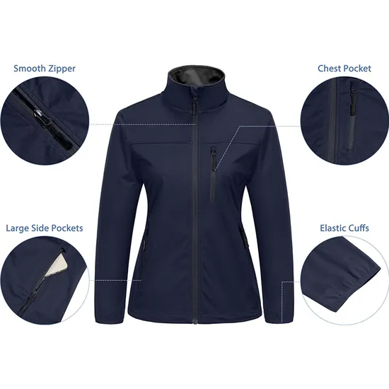 Women Waterproof Windproof Outdoor Fleece Tactical Softshell Jackets