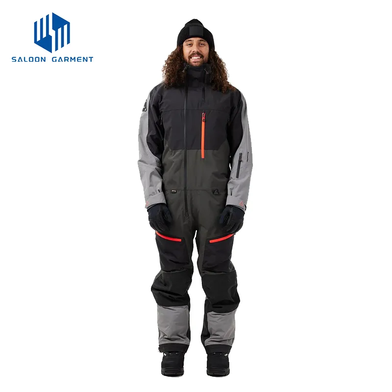 Customized Unisex Outdoor Windproof Waterproof Warm Hooded Snow Ski Snowboard Suit