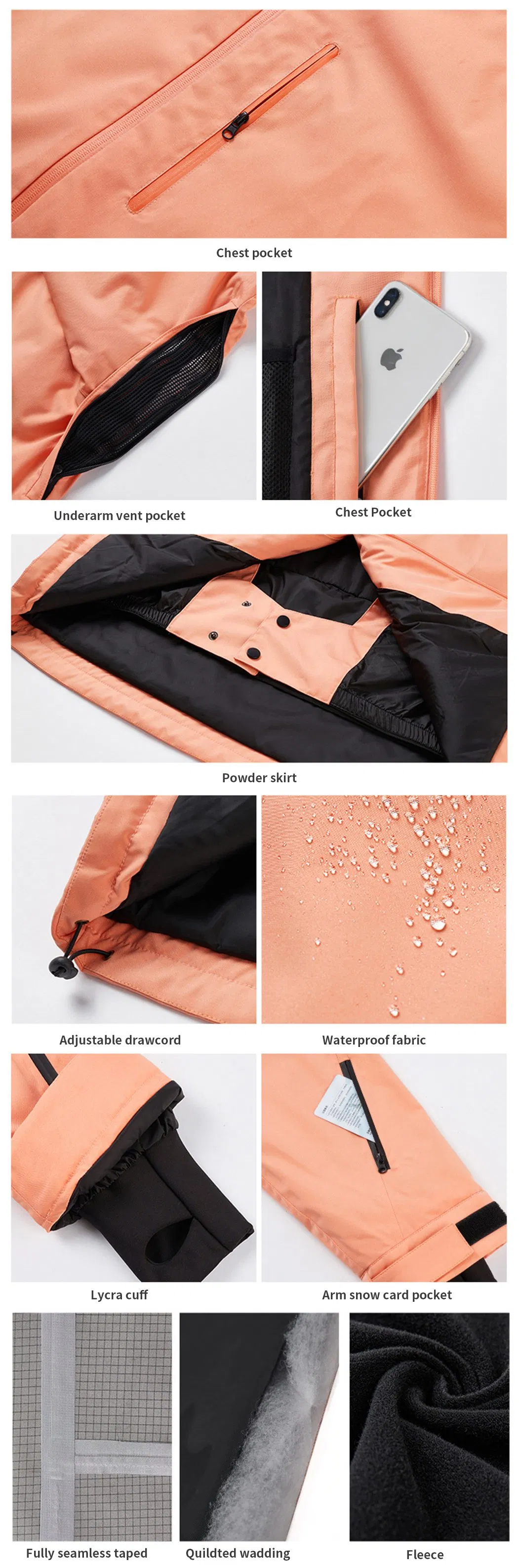 Women Ski Clothes Windproof Waterproof Outdoor Women's Snowboarding Jackets