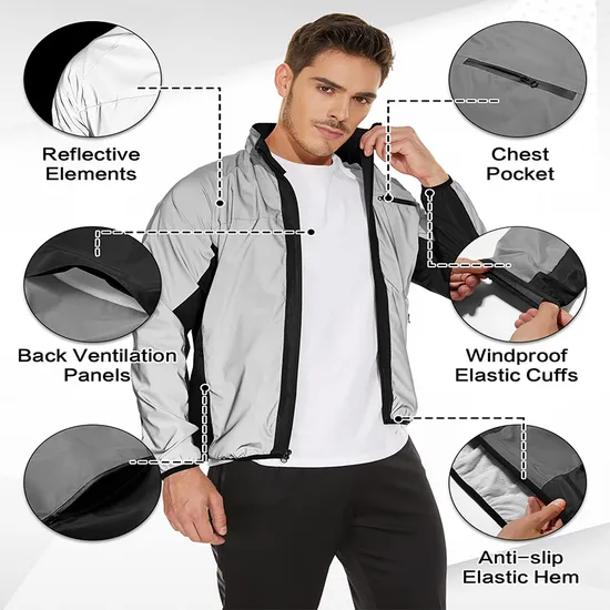 Men Waterproof PVC Street Raincoat Rainwear Waterproof Rain Jacket Suit