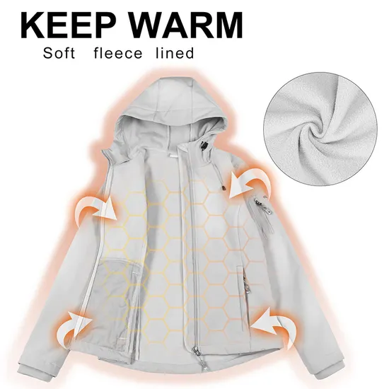 Custom Women Sports Outdoor Camping Hiking Coats Thermal Tactical Working Clothes Softshell Jackets