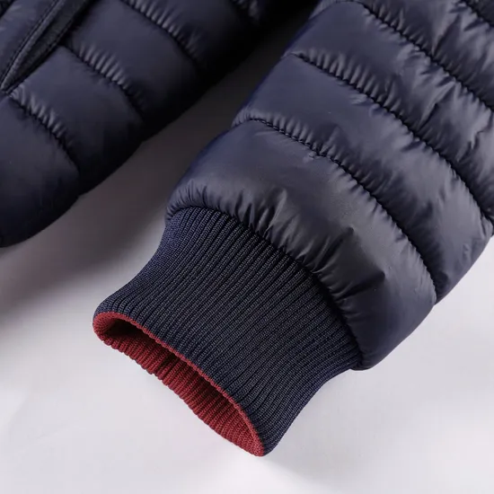 Wholesale Men's Custom Logo Nylon Winter Padded Warm Quilted Jacket