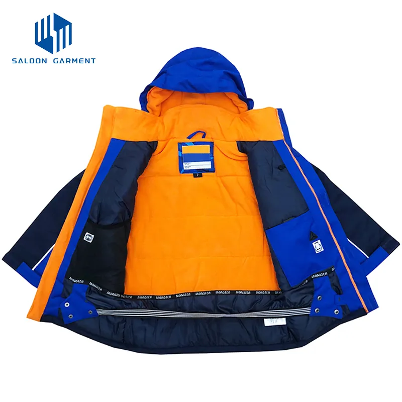Children Custom Outdoor Ski Suits Winter Thickened Warm Sportswear Snowsuits Kids Waterproof Ski Jacket
