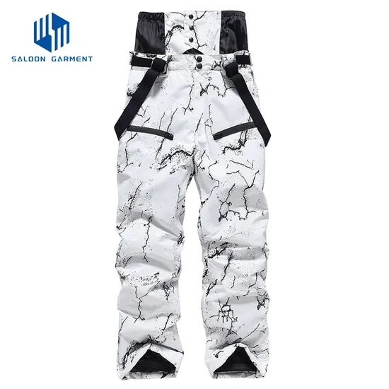 Custom Brand Logo Winter Ski Trousers Waterproof Windproof Thermal Breathable Snowboard Pants