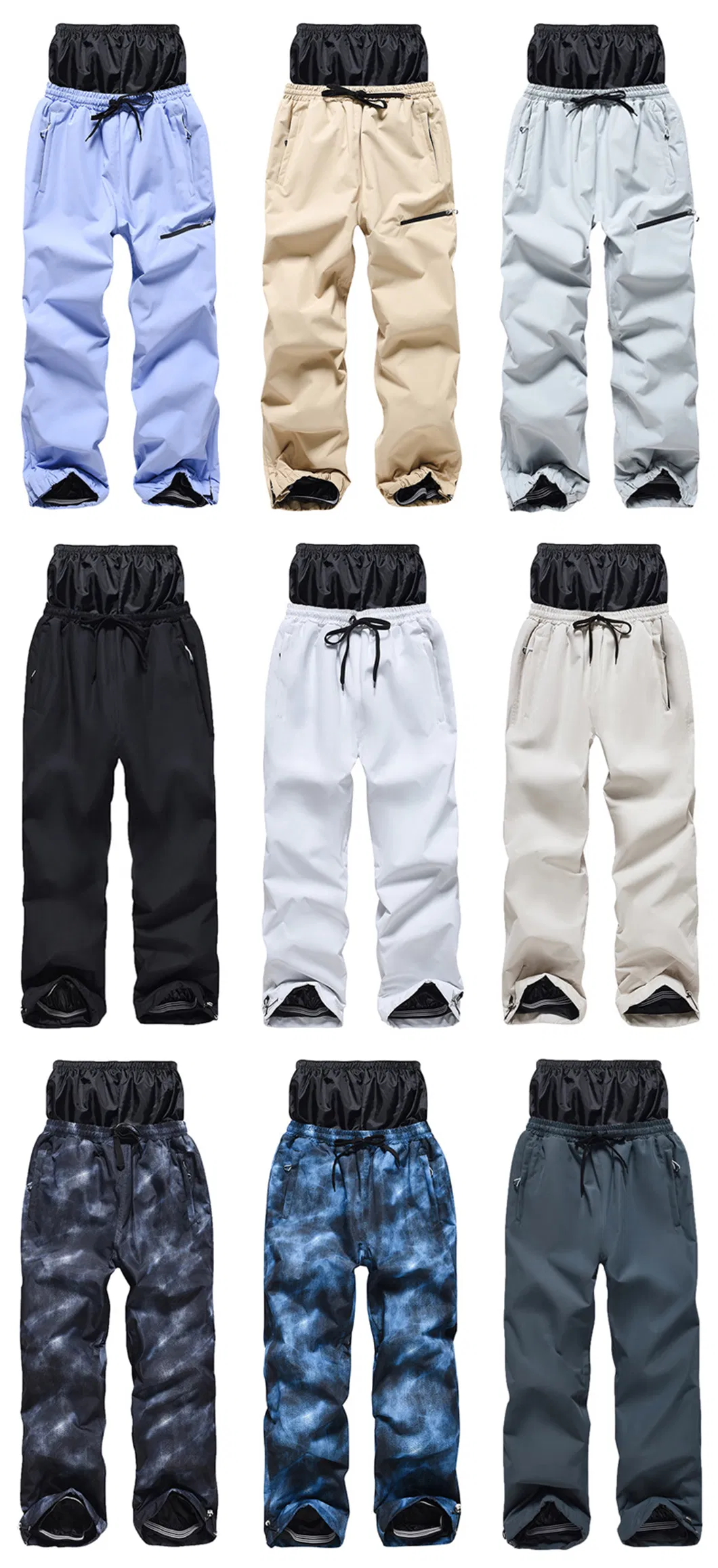 Outdoor High Quality Waterproof Breathable Ski Pants for Sports
