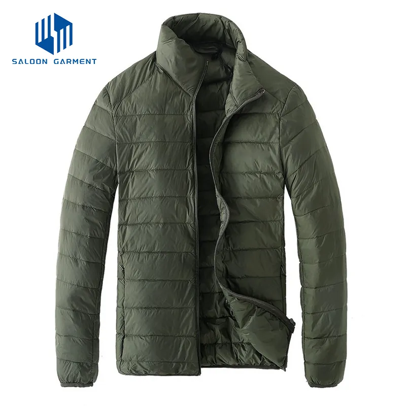 Wholesale Men's Customized Windproof Warm Puffer Coat Filling Ultralight Winter Jackets