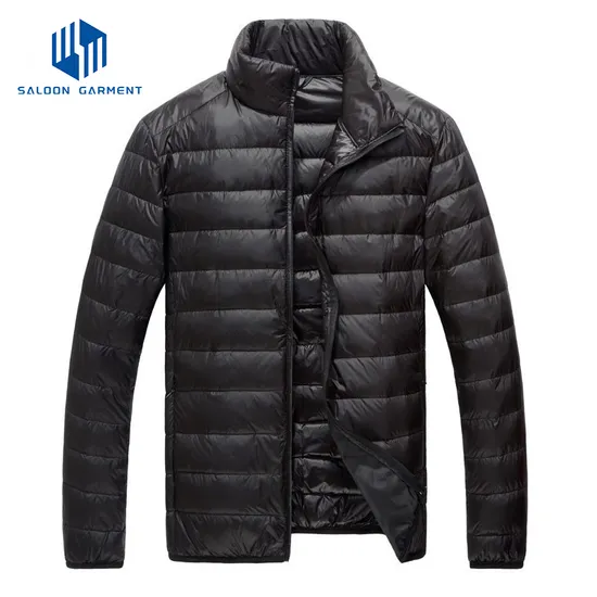 Wholesale Men's Customized Windproof Warm Puffer Coat Filling Ultralight Winter Jackets
