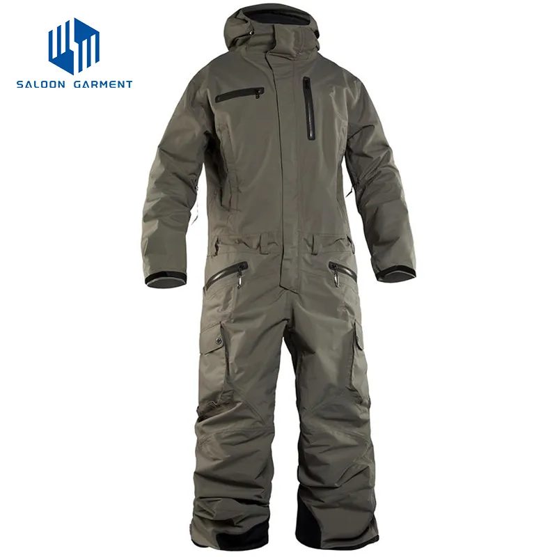Winter Clothes One Piece Men's Snow Waterproof Insulated Ski Outfit Snowboard Suit