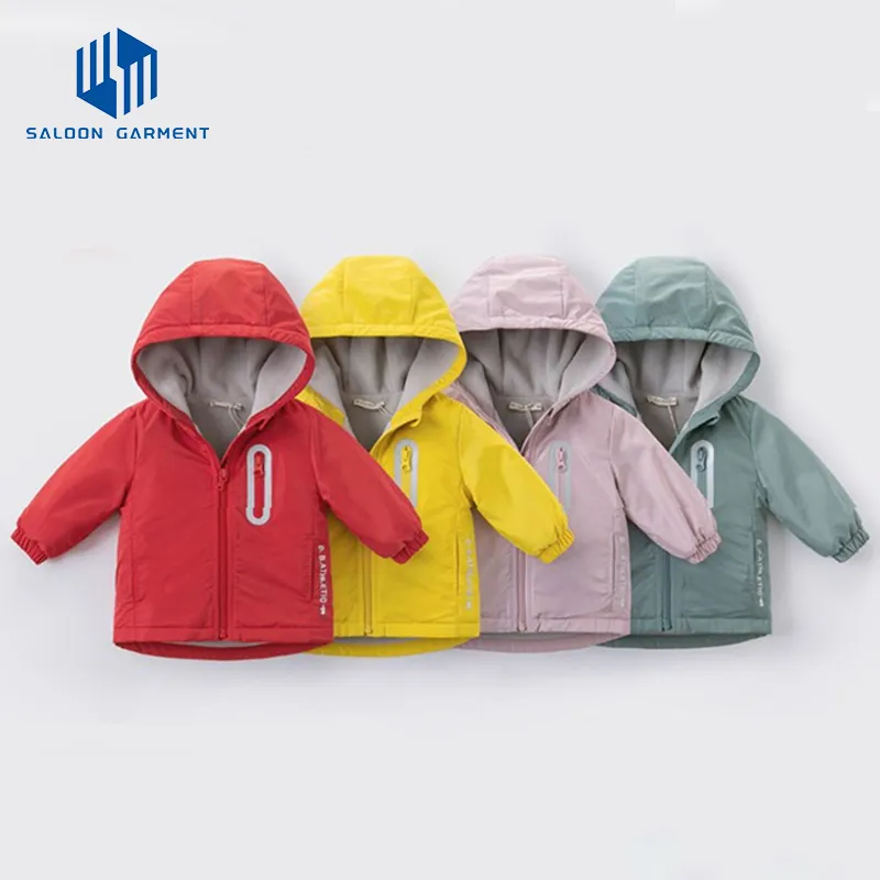 Wholesale Customized Children's Fleece Coat Fashion Warm Kids Padded Jackets