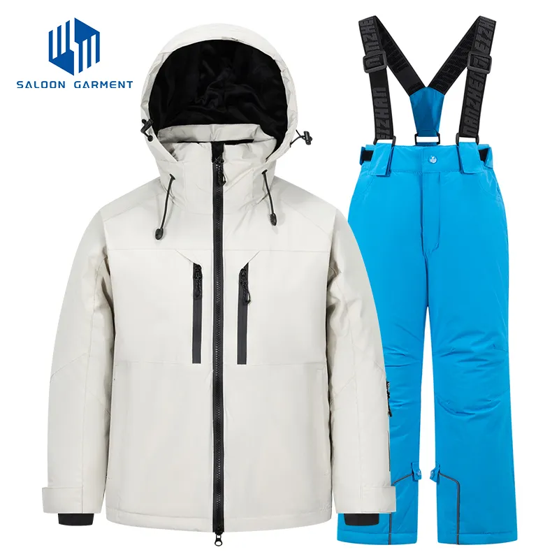 Custom Winter Warm Windproof Breathable Waterproof Outdoor Sporting Ski Snowboarding Jacket Snow Suit