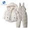 Children Clothing Set 2PCS Baby Toddler Boys Winter Down Jacket Jumpsuit Thicken Warm Kids Clothes Girls Infant Snowsuit