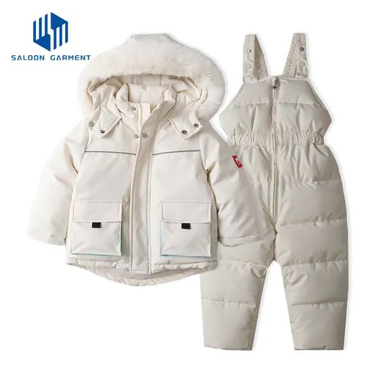 Children Clothing Set 2PCS Baby Toddler Boys Winter Down Jacket Jumpsuit Thicken Warm Kids Clothes Girls Infant Snowsuit