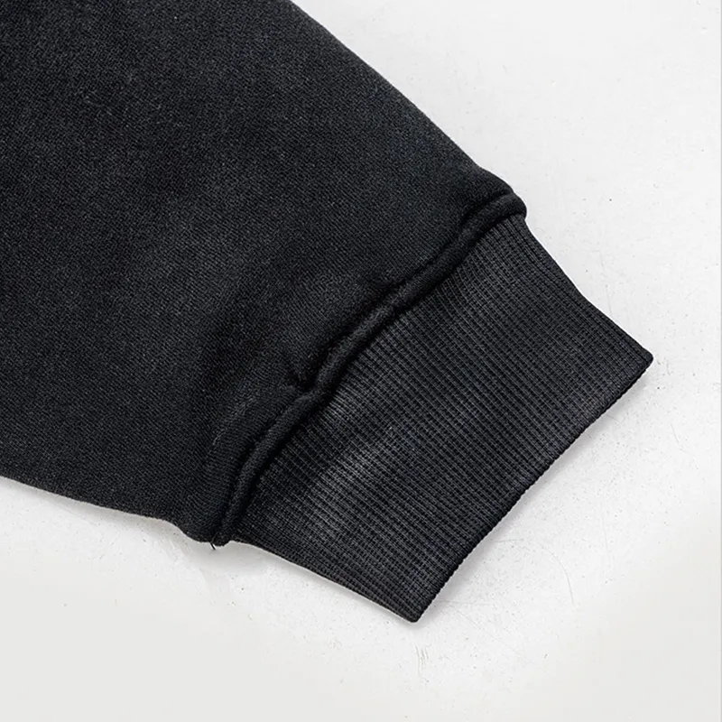 High Quality Custom Embroidery Logo Outwear Solid Pattern Pullover Woven Hoodie