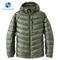 Custom Nylon Hooded Winter Coat Men Casual Lightweight Breathable Warm Quilted Jacket