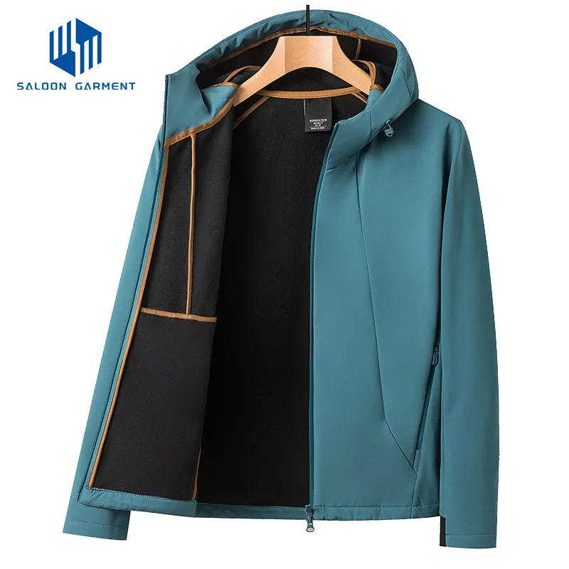 Wholesale Custom Outdoor Waterproof Windbreaker Polar Fleece Softshell Jacket