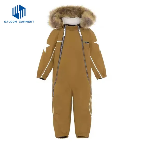 Custom Kids Winter Outdoor Ski Suit Boys Recycled Windproof Ski Jacket Pants Snowsuit for Children