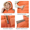 Women's Outerwear Casual Quilted Hooded Fleece Padded Sleeveless Jacket Vest